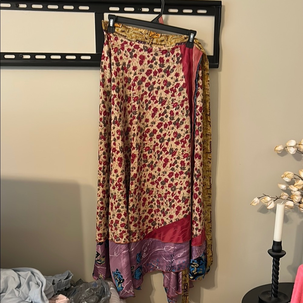 Floral Patchwork Skirt